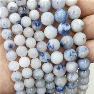 Natural Blue Rutilated Dumortierite Beads Smooth Round, approx 6mm