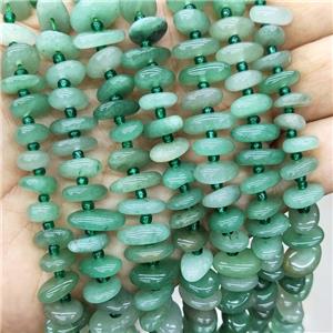 Natural Green Aventurine Spacer Beads Freeform, approx 9-12mm