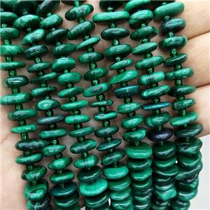Natural Green Malachite Spacer Beads Freeform Chips, approx 9-12mm