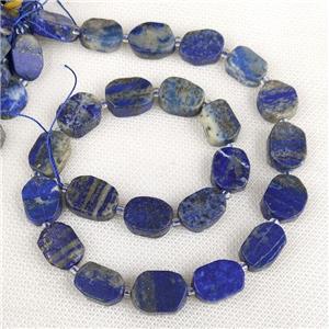 Natural Blue Lapis Lazuli Rectangle Beads, approx 10-15mm