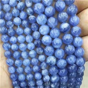 Natural Blue Kyanite Beads A-Grade Smooth Round, approx 6mm dia
