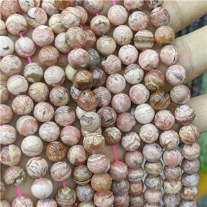 Natural Argentina Rhodochrosite Beads Pink Smooth Round, approx 10mm dia