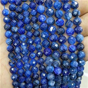 Natural Kyanite Beads AA-Grade Blue Faceted Round, approx 7mm