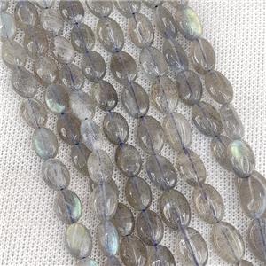 Natural Labradorite Oval Beads A-Grade, approx 8-10mm
