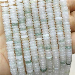 Chinese Tianshan Jadeite Heishi Beads, approx 6mm