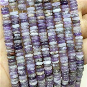 Natural Purple Amethyst Heishi Spacer Beads, approx 6mm