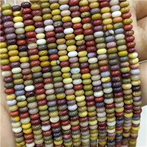 Natural Mookaite Beads Smooth Rondelle, approx 2x4mm