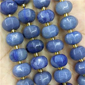 Natural Blue Aventurine Lantern Beads, approx 8-12mm