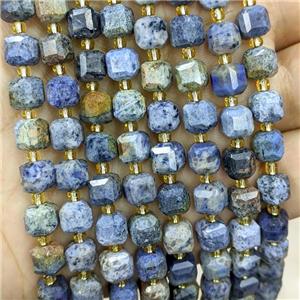 Natural Sunset Dumortierite Beads Faceted Cube, approx 6-7mm