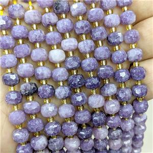 Natural Lilac Jasper Beads Faceted Rondelle, approx 6-8mm