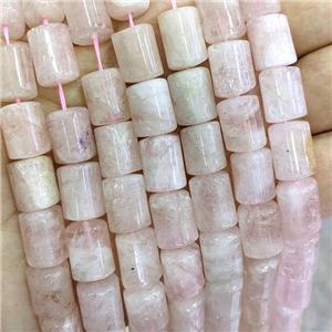 Natural Pink Morganite Beads Triangle Column, approx 10-14mm