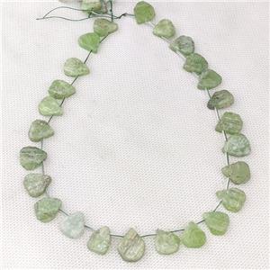 Green Kyanite Beads Teardrop Topdrilled, approx 10-16mm