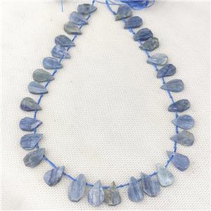 Natural Blue Kyanite Beads Teardrop Topdrilled, approx 10-16mm