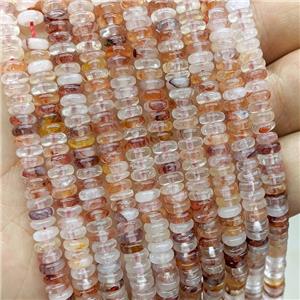 Natural Red Hematoid Quartz Heishi Beads, approx 6mm