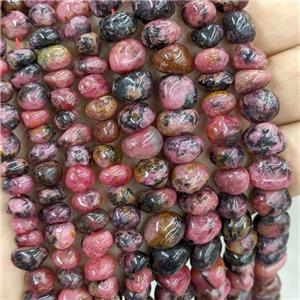Natural Brazilian Rhodonite Beads Red Chips Freeform, approx 9-11mm