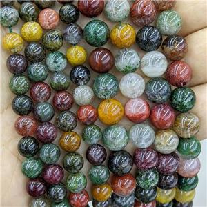 Natural Lodalite Beads Dye Mixed Color Smooth Round, approx 8mm dia