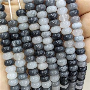 Natural Cloudy Quartz Beads Smooth Rondelle B-Grade, approx 8mm
