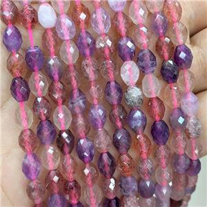 Natural Gemstone Rice Beads Mixed Faceted, approx 5-7mm