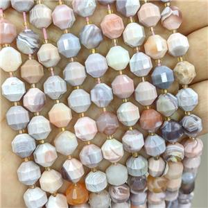 Natural Pink Botswana Agate Beads Bullet, approx 8-9mm