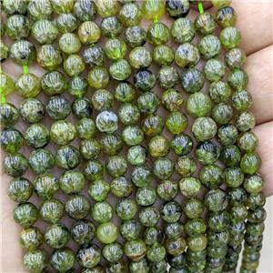 Natural Peridot Beads Green B-Grade Smooth Round, approx 6mm