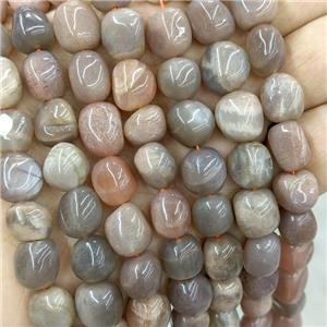 Natural Sunstone Chips Beads Freeform Multicolor, approx 9-12mm