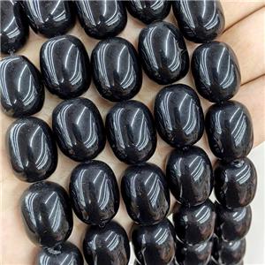 Natural Black Onyx Agate Beads Barrel, approx 15-20mm
