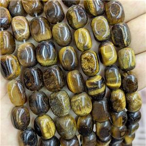 Natural Tiger Eye Stone Nugget Beads Freeform, approx 10-13mm