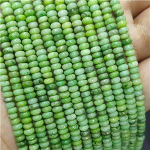 Natural Marble Beads Pave Gold Foil Smooth Rondelle Olive Dye , approx 4mm