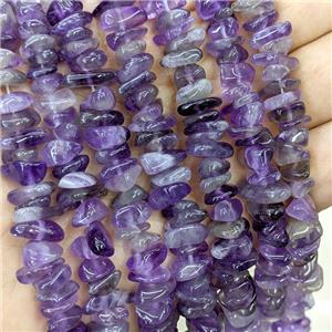 Natural Amethyst Beads Chips Freeform Purple, approx 7-11mm