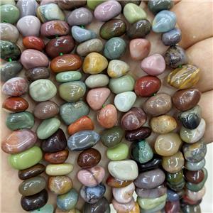 Natural Ocean Agate Chips Beads Freeform, approx 7-11mm