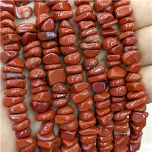 Natural Red Jasper Beads Chps Freeform, approx 7-11mm