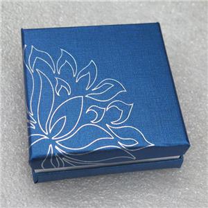 paper jewelry box for bracelet, blue, approx 9x9cm