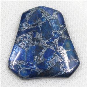 blue Lapis Lazuli pendant, approx 37-42mm