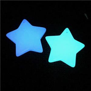 noctilucent stone star pendants, mixed, approx 25mm