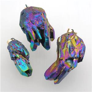 rainbow Crystal Quartz pendants, approx 15-50mm