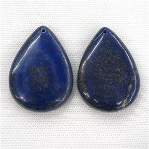 blue Lapis teardrop pendants, approx 35-50mm