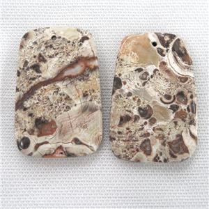 Ocean Jasper pendants, trapeziform, approx 35-55mm