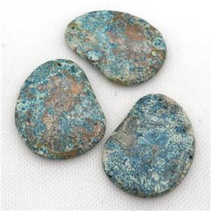 blue Ocean Jasper pendants, freeform, approx 40-58mm