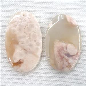 Cherry Agate oval pendants, approx 35-60mm
