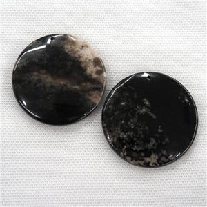 black Cherry Agate pendants, circle, approx 48mm dia
