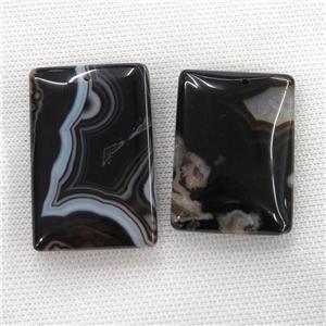 black Cherry Agate pendants, rectangle, approx 30-45mm