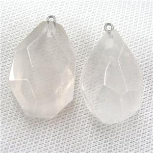 Clear Quartz pendant, freeform, approx 20-40mm
