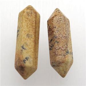 picture jasper bullet without hole, approx 8-30mm