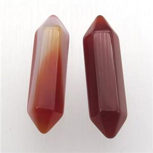 red agate bullet without hole, approx 8-30mm
