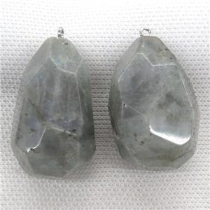 Labradorite pendant, freeform, approx 20-40mm