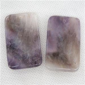 purple Amethyst rectangle pendant, approx 30-50mm