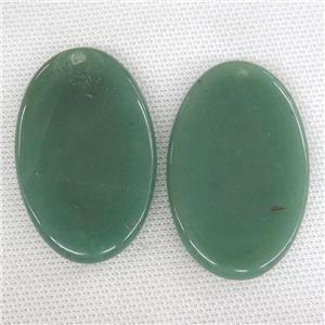 green Aventurine oval pendant, approx 35-55mm