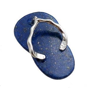 blue lapis shoes charm pendant, approx 23-40mm