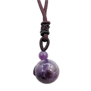 amethyst necklace, approx 16mm, 3mm