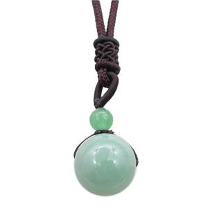 green aventurine necklace, approx 16mm, 3mm
